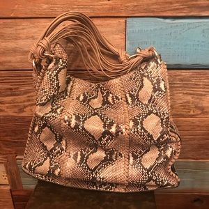 Stuart Weizmann Novocoquette snake leather bag
